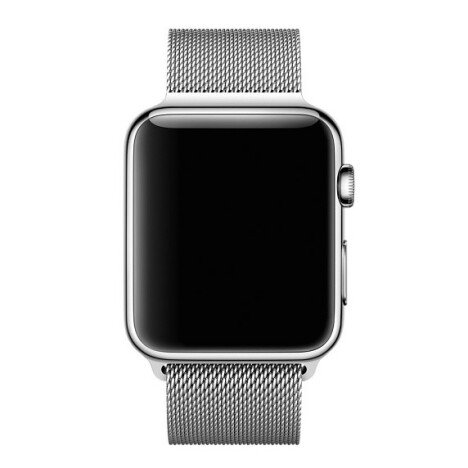 Curea iUni compatibila cu Apple Watch 1/2/3/4/5/6/7, 40mm, Milanese Loop, Otel Inoxidabil, Silver